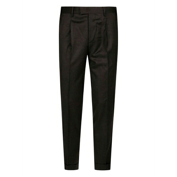 PTトリノ メンズ カジュアルパンツ ボトムス Pleated wool trousers Brown｜asty
