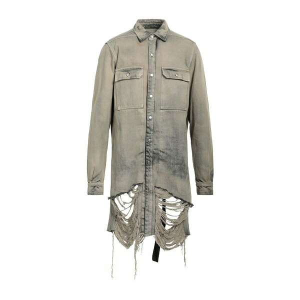 【送料無料】 リックオウエンス メンズ シャツ トップス Denim shirts Grey｜asty 109,340円