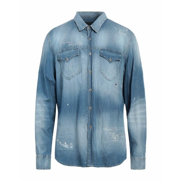 【送料無料】 ジョン リッチモンド メンズ シャツ トップス Denim shirts Blue