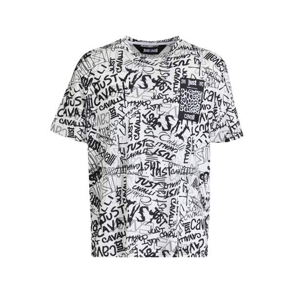 【送料無料】 ロベルトカヴァリ メンズ Tシャツ トップス T-shirts White