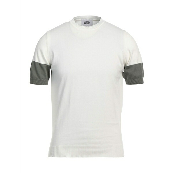 【送料無料】 アルファス テューディオ メンズ ニット&セーター アウター Sweaters White