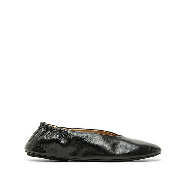 マーシル レディース サンダル シューズ Strascico leather ballet flats Black|asty