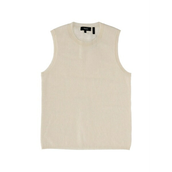 セオリー レディース カットソー トップス Sleeveless knitted top Neutrals｜asty
