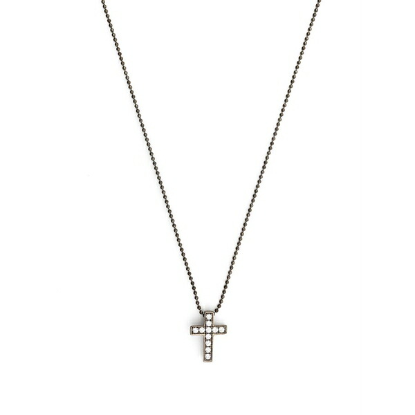 ディースクエアード メンズ 首飾り・チョー鉄道車両 付属品 Cross pendant necklace Silver