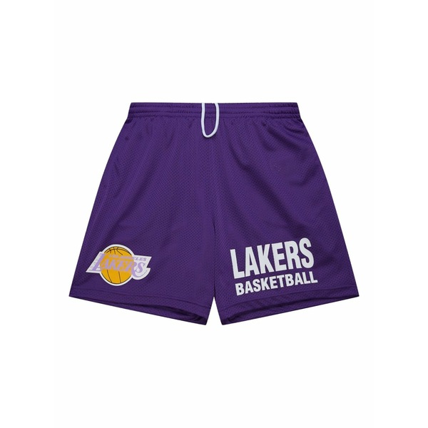 ミッチェル&ネス メンズ カジュアルパンツ ボトムス X purple los angeles lakers hardwood classics gameday shorts Purple|asty