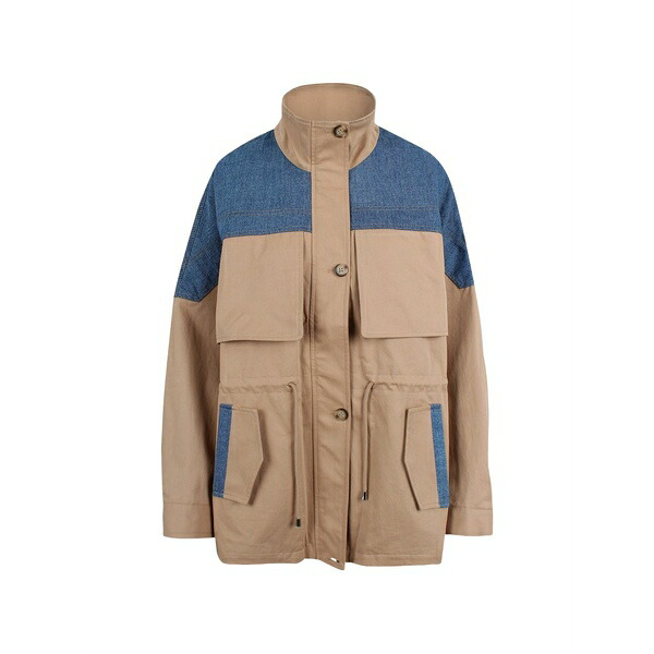 ジョボンナ レディース 上衣＆上衣 アウター Nano denim panel jacket Neutrals