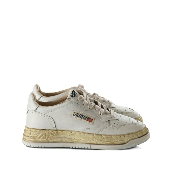ミハラヤスヒロ レディース スニーカー シューズ X autry leather peforated sneakers White