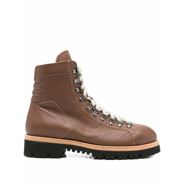 イレブンティ メンズ ブーツ シューズ Leather boots Brown