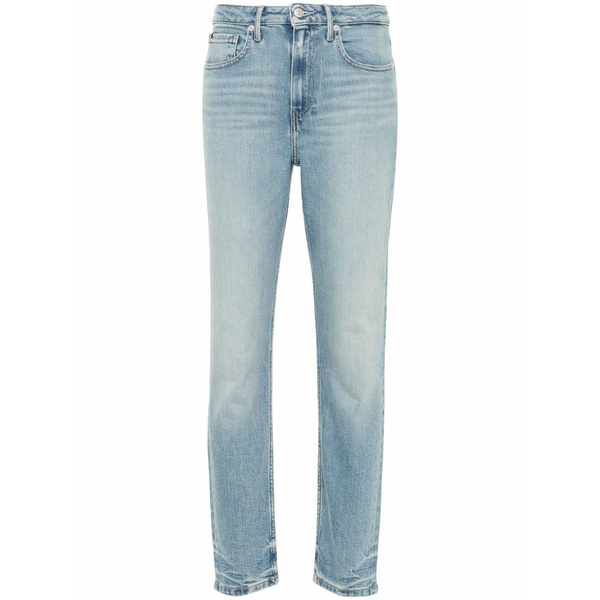 トミー ヒルフィガー レディース デニムパンツ ボトムス High-rise slim cigarette jeans Blue｜asty