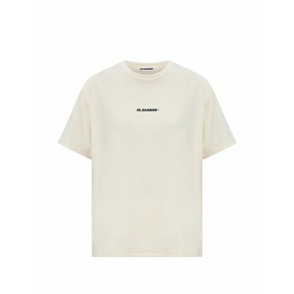 ジルサンダー レディース プルオーバー トップス Logo t-shirt Neutrals