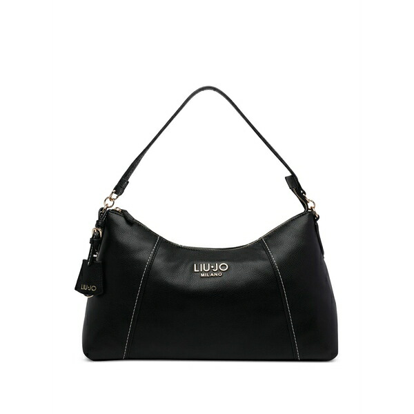 リュージョー レディース ショルダーバッグ バッグ Logo-plaque shoulder bag Black|asty
