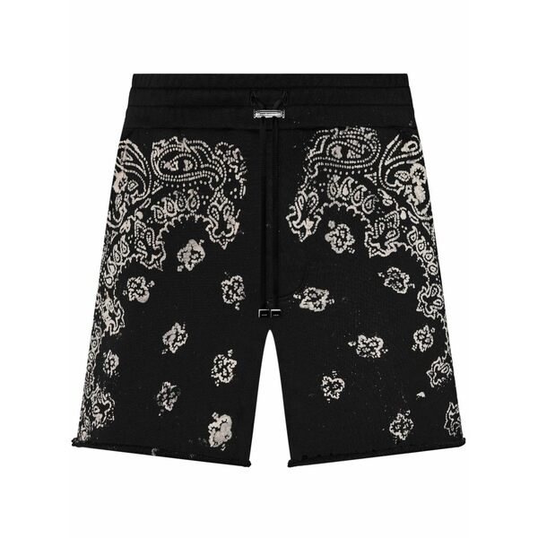 アミリ メンズ カジュアルパンツ ボトムス Bandana shorts Black｜asty