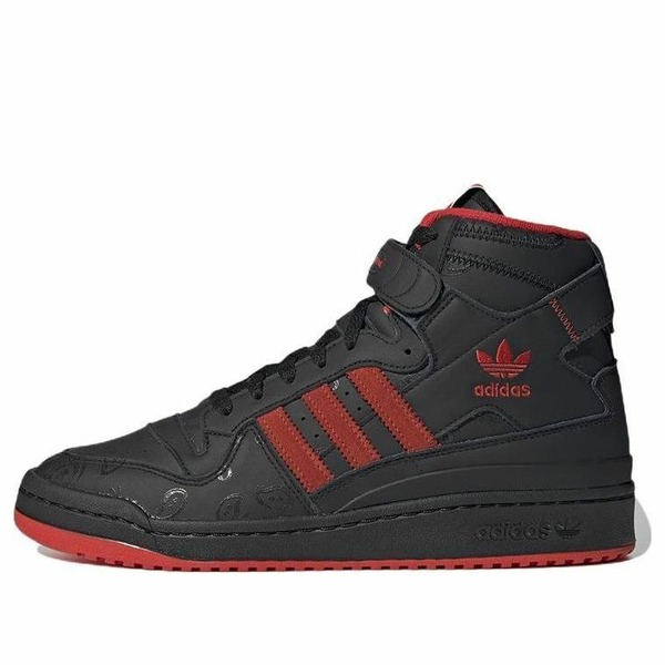 adidas アディダス メンズ スニーカー  【adidas KSI x Forum High \u0027Black Red Paisley\u0027 GW4527】  大きさ US_9.5(27.5珊)