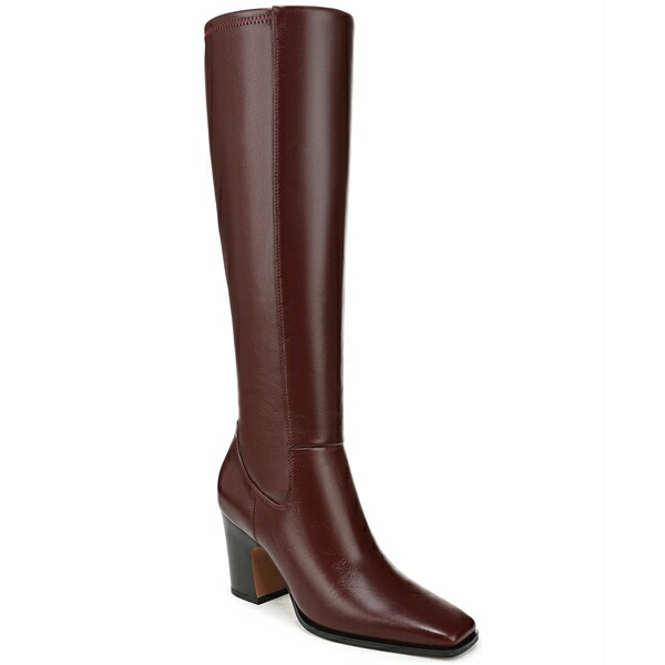 フランコサルト レディース ブーツ シューズ Women's Jonie Square Toe Zip Tall Boots, Regular & Wide Calf Oxblood Red Leather画像