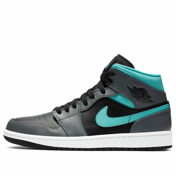 Jordan ジョーダン メンズ スニーカー  【Air Jordan 1 Mid \u0027Grey Aqua\u0027 554724-063】  大きさ US_12(30.0珊)