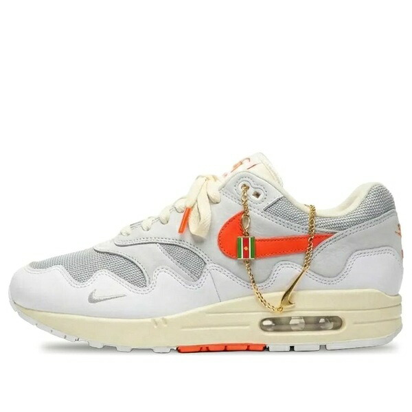 Nike ナイキ メンズ スニーカー  【Nike x Patta Air Max 1 \u002787 \u0027White Hyper Crimson\u0027 II7055-100】  大きさ US_5(23.0珊)