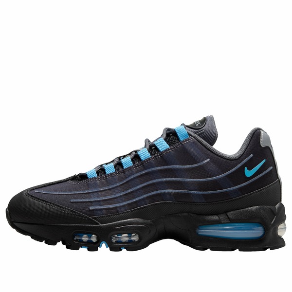 Nike ナイキ メンズ スニーカー  【Nike Air Max 95 Big Bubble \u0027Black Iron Grey University Blue\u0027 IH7853-002】  大きさ US_M_13