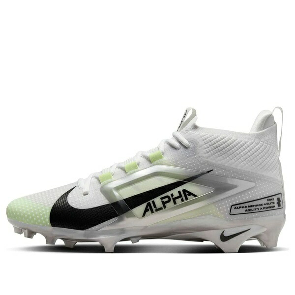 Nike ナイキ メンズ スニーカー  【Nike Alpha Menace 4 Elite \u0027White Black\u0027 FD7036-100】  大きさ US_M_18