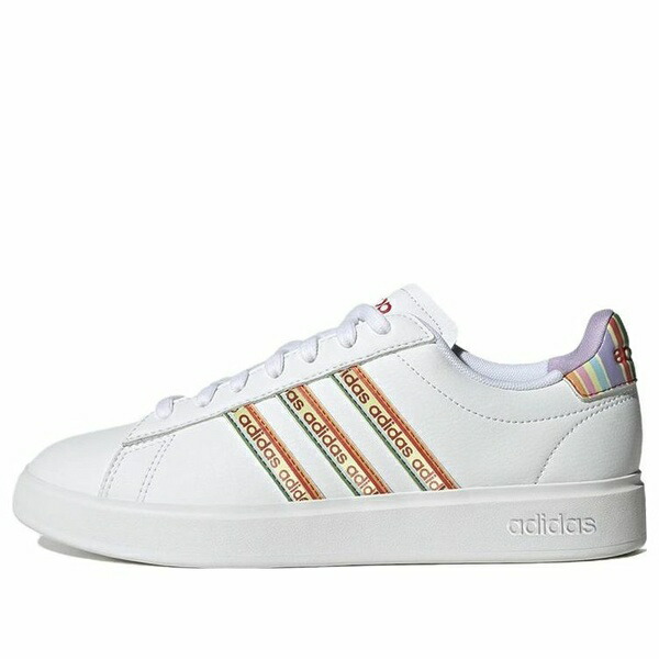 adidas アディダス レディース スニーカー  【(WMNS) adidas Grand Court 2.0 \u0027Multi-Color Stripes\u0027 HP9412】  大きさ US_8.5(25.5糎)
