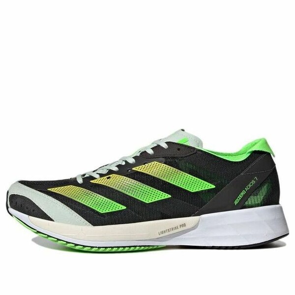 adidas アディダス レディース スニーカー  【(WMNS) adidas Adizero Adios 7 \u0027Black Solar Green\u0027 GY8408】  大きさ US_W_10