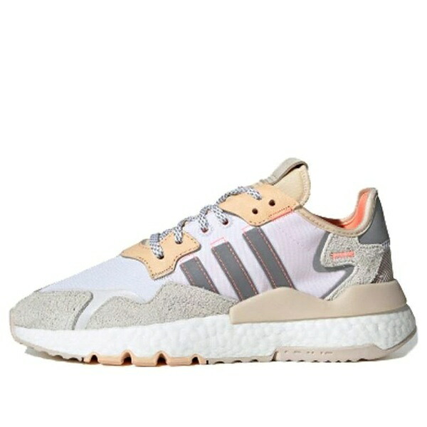 adidas アディダス レディース スニーカー  【(WMNS) adidas Nite Jogger \u0027White Glow Orange\u0027 EF5426】  大きさ US_7(24.0糎)