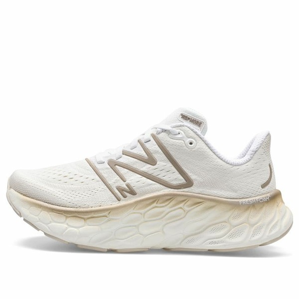 New Balance ニュー平衡にする レディース スニーカー  【(WMNS) New Balance Fresh Foam X More v4 \u0027White Gold Metallic\u0027 WMORCW4】  大きさ US_5.5(22.5珊)