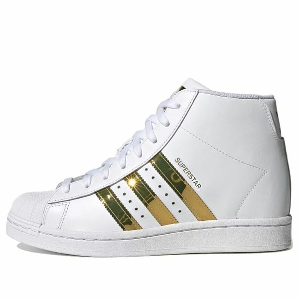 adidas アディダス レディース スニーカー  【(WMNS) adidas Superstar Up \u0027White Gold Metallic\u0027 FW3905】  大いさ US_6(23.0糎)