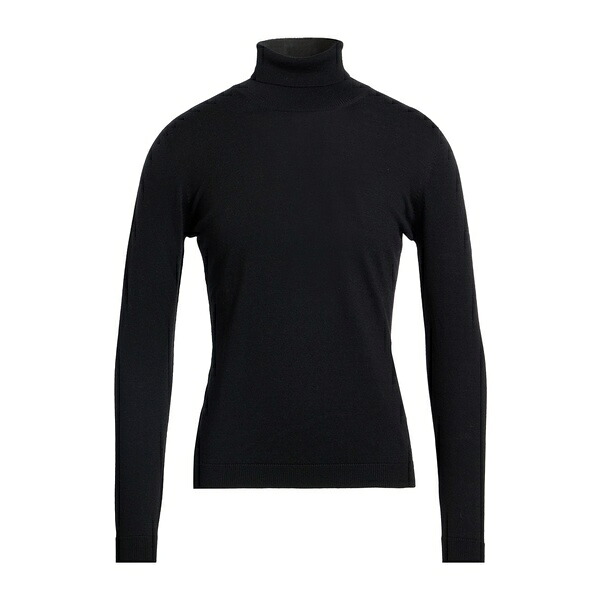 【貨物輸送無料】 ラ フィレリア メンズ 編み物\u0026プルオーバー アウター Turtlenecks Black