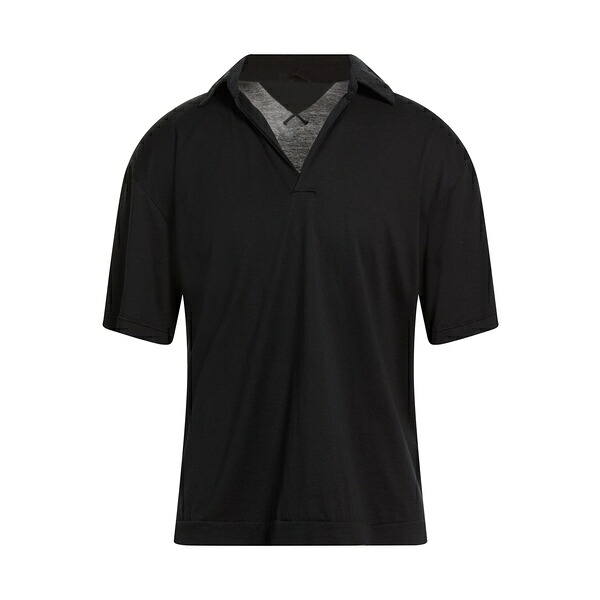 【貨物輸送無料】 テンシー メンズ プルオーバー トップス Polo shirts Black