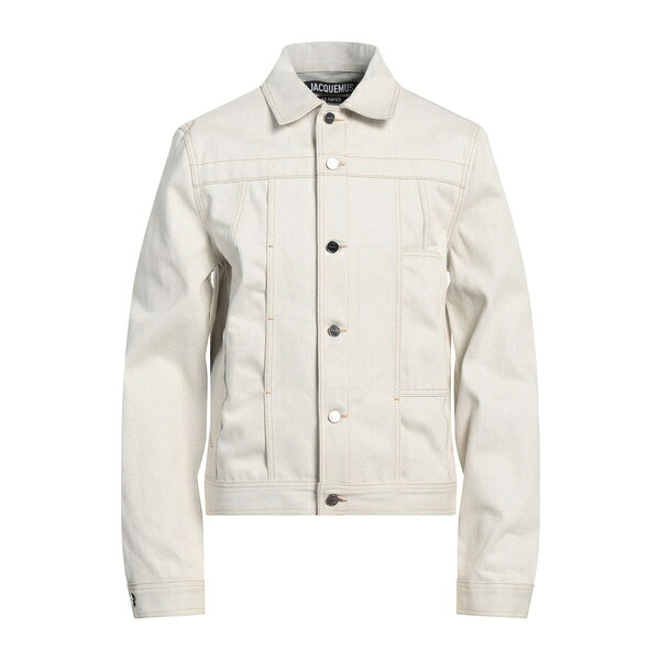 【貨物輸送無料】 ジャクエムス メンズ 上衣＆上衣 アウター Denim outerwear Beige メンズファッション-コート・ジャケット