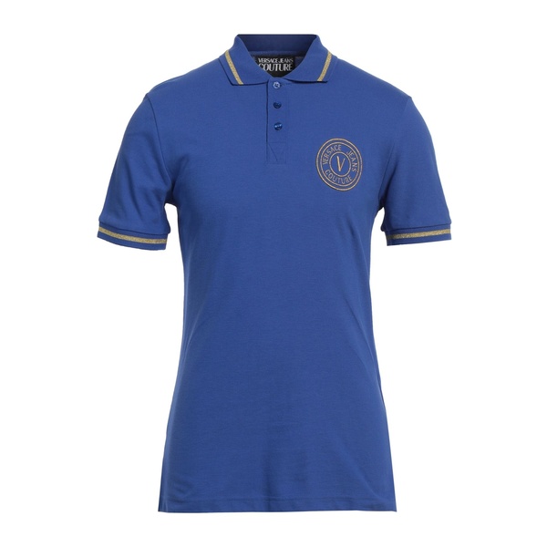 【送料無料】 ベルサーチ メンズ Tシャツ トップス Polo shirts Blue｜asty 23,944円