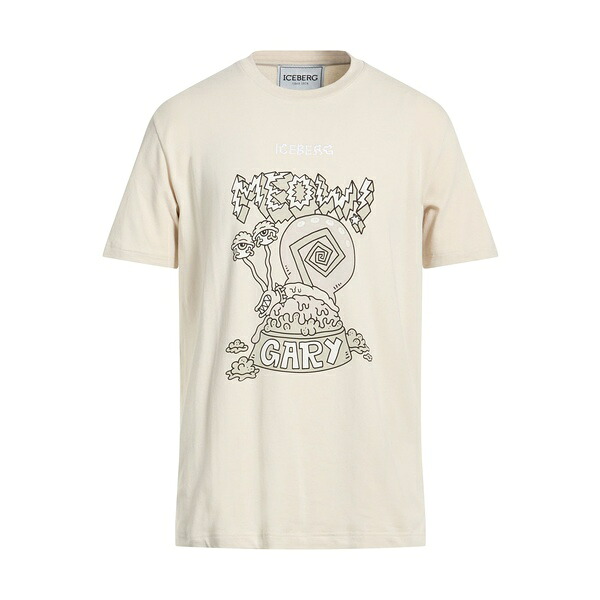 【送料無料】 アイスバーグ メンズ Tシャツ トップス T-shirts Grey|asty
