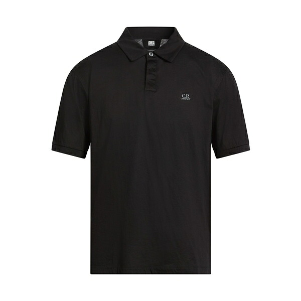 【貨物輸送無料】 シーピーカンパニー メンズ ティーシャツ トップス Polo shirts Black メンズファッション-トップス