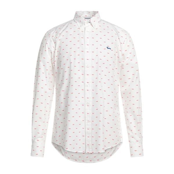 【送料無料】 ハーモント & ブレイン メンズ シャツ トップス Shirts White｜asty