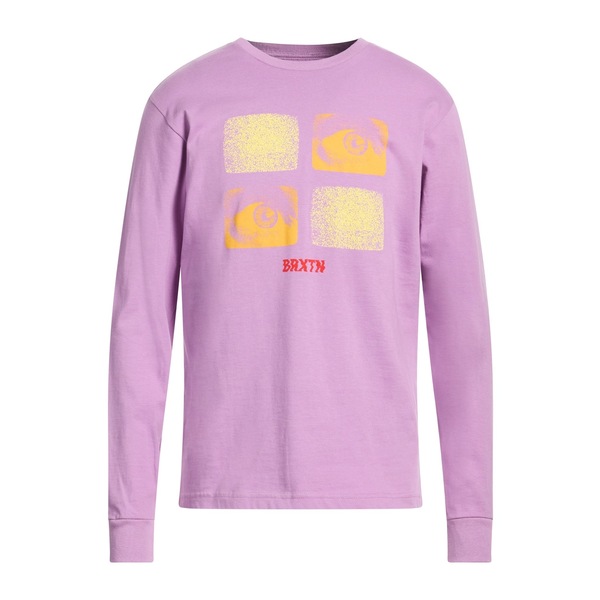 【送料無料】 ブリクストン メンズ Tシャツ トップス T-shirts Purple｜asty