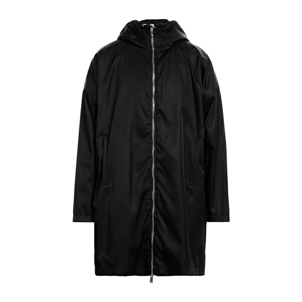 【送料無料】 ディースクエアード メンズ ジャケット＆ブルゾン アウター Overcoats & Trench Coats Black｜asty 82,390円