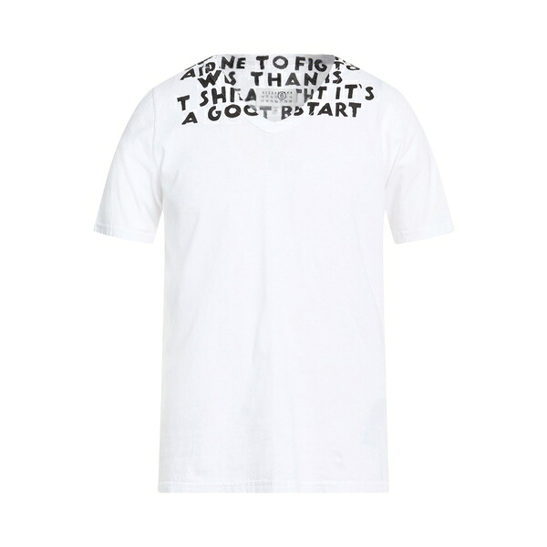 【送料無料】 マルタンマルジェラ メンズ Tシャツ トップス T-shirts White｜asty 31,070円