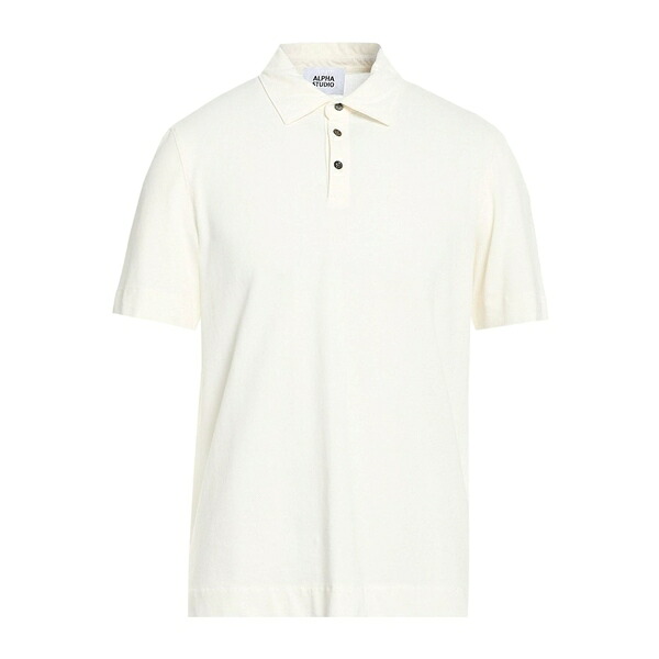 【送料無料】 アルファス テューディオ メンズ Tシャツ トップス Polo shirts White｜asty