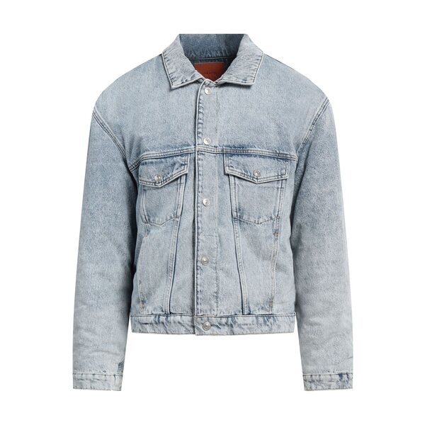 【貨物輸送無料】 真砂ロ メンズ 上衣＆上衣 アウター Denim outerwear Blue コート・ジャケット-メンズファッション