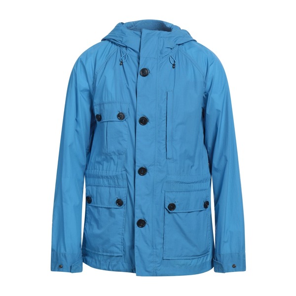 【貨物輸送無料】 羊毛 分限者 メンズ 上衣＆上衣 アウター Overcoats \u0026 Trench Coats Azure