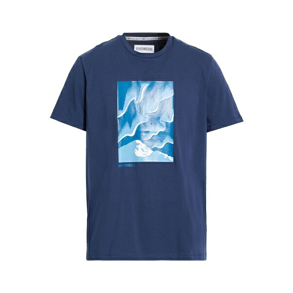 【貨物輸送無料】 ビッケンバーグス メンズ プルオーバー トップス T-shirts Blue