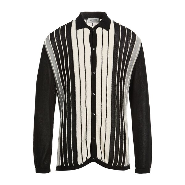 【貨物輸送無料】 ラネウス メンズ ジレー アウター Cardigans Black