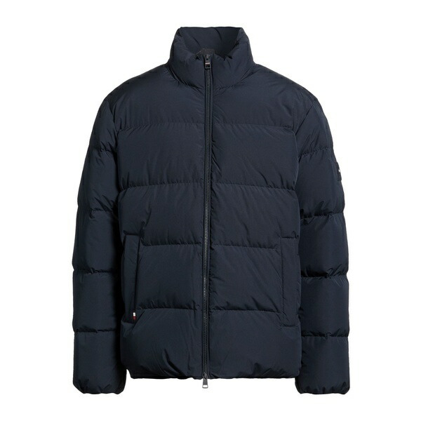【貨物輸送無料】 トミー ヒルフィガー メンズ 上衣＆上衣 アウター Puffers Blue メンズファッション-コート・ジャケット