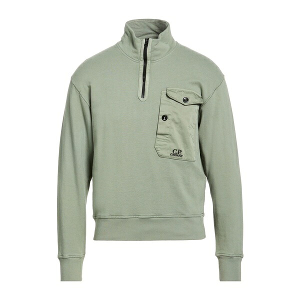 【送料無料】 シーピーカンパニー メンズ パーカー・スウェットシャツ アウター Sweatshirts Green|asty
