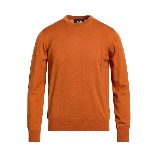 【貨物輸送無料】 アルファス テューディオ メンズ 編み物\u0026プルオーバー アウター Sweaters Orange