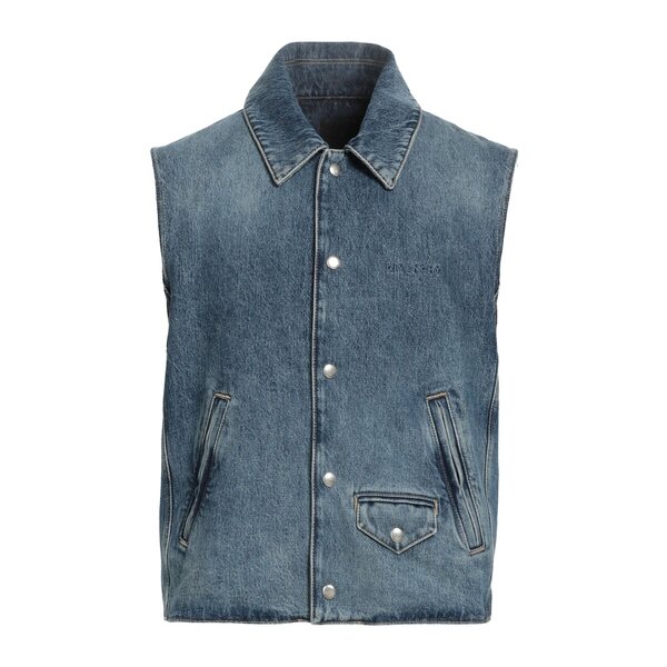 【送料無料】 ジバンシー メンズ ジャケット＆ブルゾン アウター Denim outerwear Blue｜asty