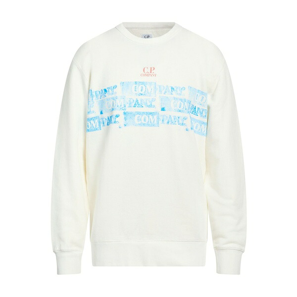 【送料無料】 シーピーカンパニー メンズ パーカー・スウェットシャツ アウター Sweatshirts White｜asty