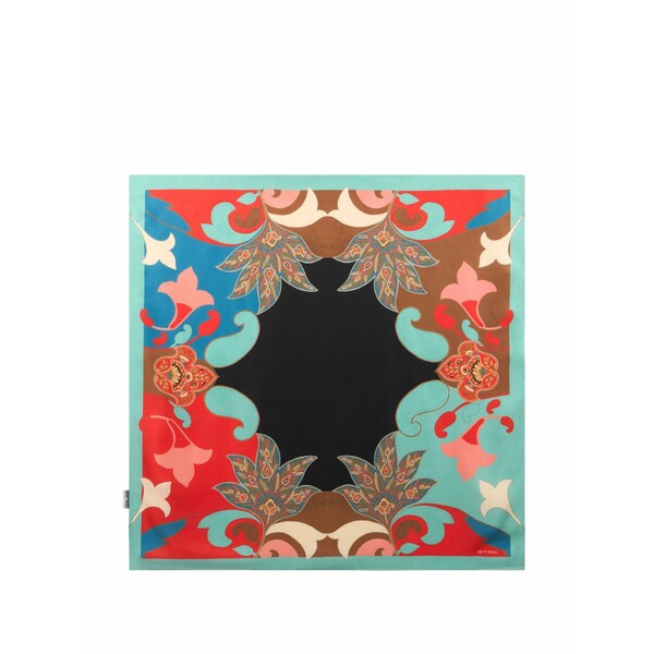 エトロ レディース えり巻き・袈裟・えり巻き 付属物 Floral paisley scarf Black