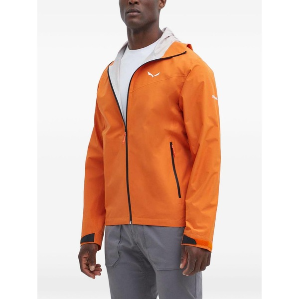 サレワ メンズ 上衣＆上衣 アウター Puez 2.5l hooded zip jacket Orange