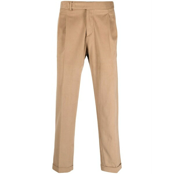 ブリリア 1949 メンズ カジュアルパンツ ボトムス Straight-leg cotton trousers Brown｜asty 31,070円